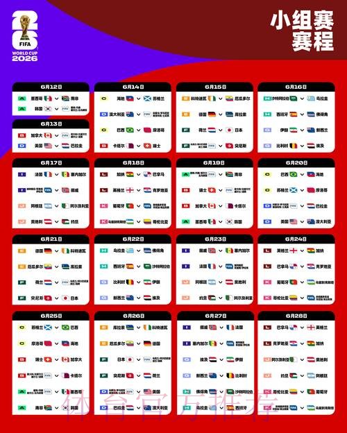 2026世界杯完整赛程高清版观看指南怎么看